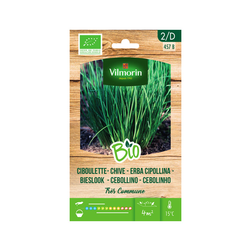 SEMILLAS BIO CEBOLLETA Vilmorin - Sobre 1,5 g