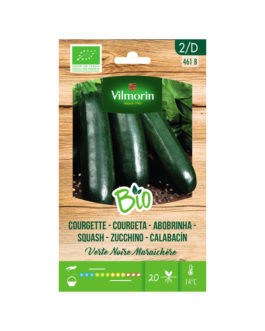 SEMILLAS BIO CALABACÍN Verde Negro Vilmorin – Sobre 4 g