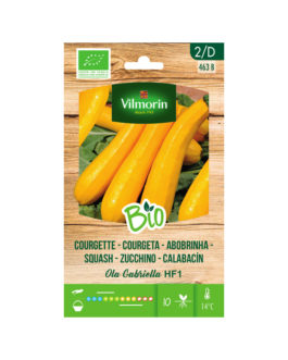 SEMILLAS BIO CALABACÍN Ola Gabriella HF1 Vilmorin – Sobre 2 g