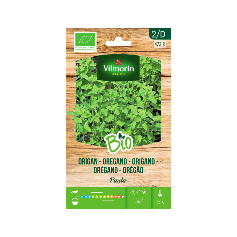 SEMILLAS BIO OREGANO Vilmorin - Sobre 0,5 g