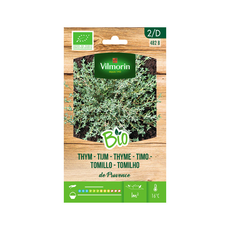 SEMILLAS BIO TOMILLO Vilmorin - Sobre 0,5 g