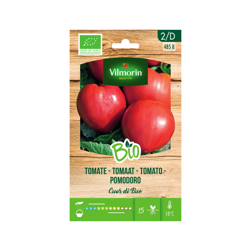 SEMILLAS BIO TOMATE Corazón de Buey Vilmorin - Sobre 0,15 g