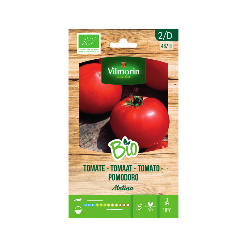 SEMILLAS BIO TOMATE Matina Vilmorin - Sobre 0,15 g
