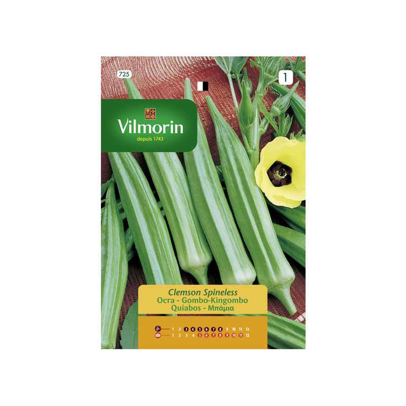 SEMILLAS GOMBO-KINGOMBO Clemson Spineless Vilmorin - Sobre 15 g