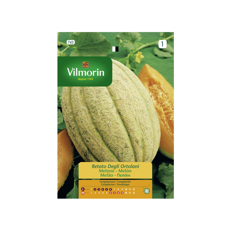SEMILLAS MELÓN Retato Degli Ortolani Vilmorin - Sobre 4 g