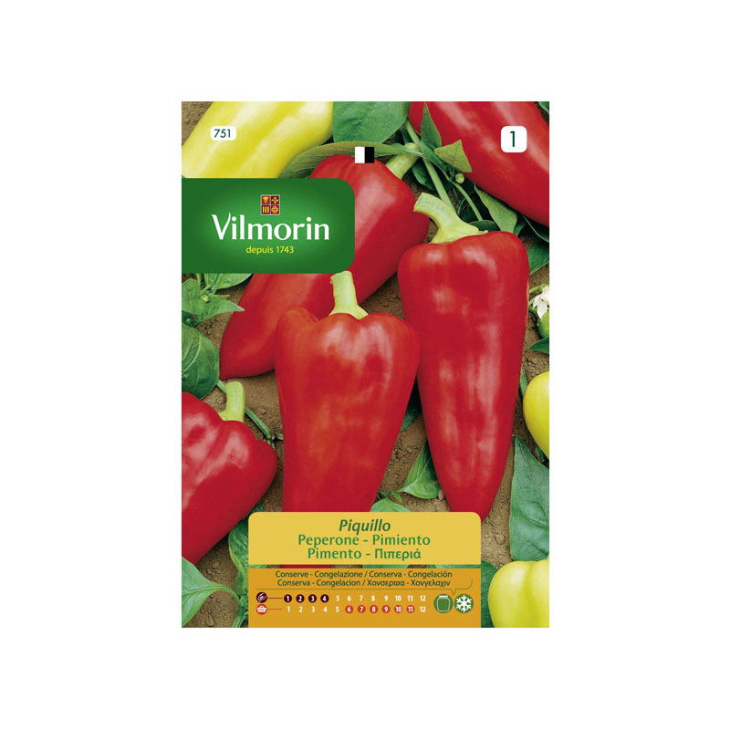 SEMILLAS PIMIENTO Piquillo Vilmorin - Sobre 1 g