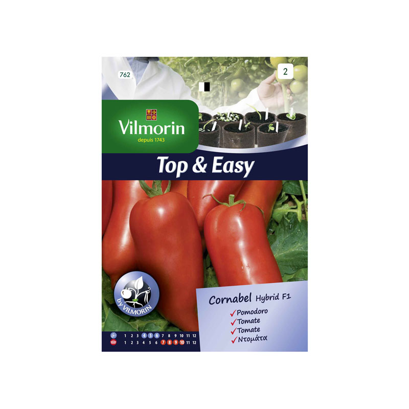 SEMILLAS TOMATE Cornabel Híbrido F1 Vilmorin - Sobre 0,1 g