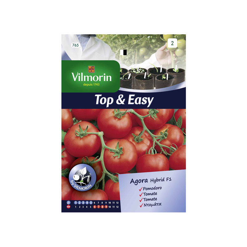 SEMILLAS TOMATE Agora Híbrido F1 Vilmorin - Sobre 0,1 g