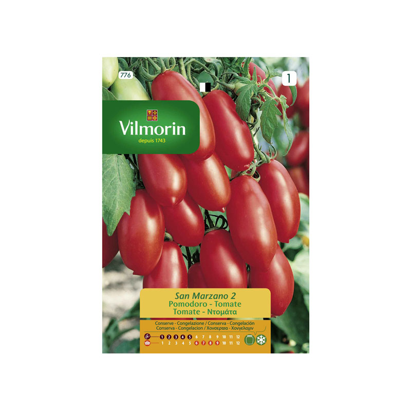 SEMILLAS TOMATE San Marzano 2 Vilmorin - Sobre 1 g