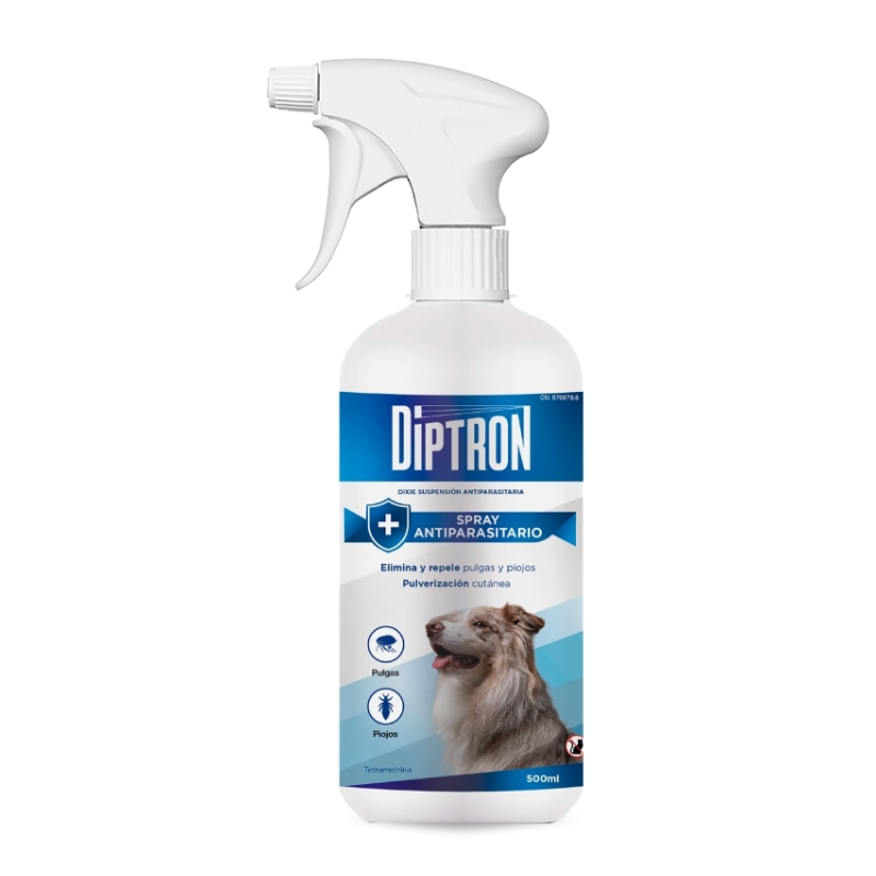 SPRAY ANTIPARASITARIO SUSPENSIÓN Diptron Plus - Perros - 500 ml