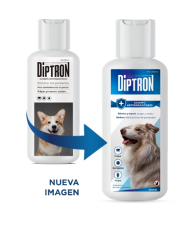 CHAMPÚ ANTIPARASITARIO Diptron Plus – Perros – 500 ml