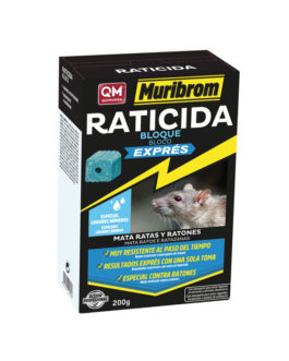Raticida MURIBROM Bloque Brodifacoum QM 200 gr.