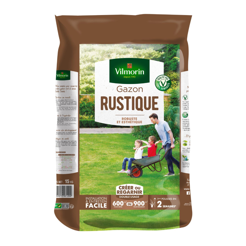 CÉSPED RÚSTICO Vilmorin - 15 kg