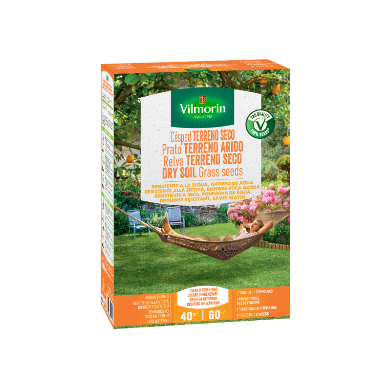 CÉSPED TERRENOS SECOS Vilmorin - 1 kg