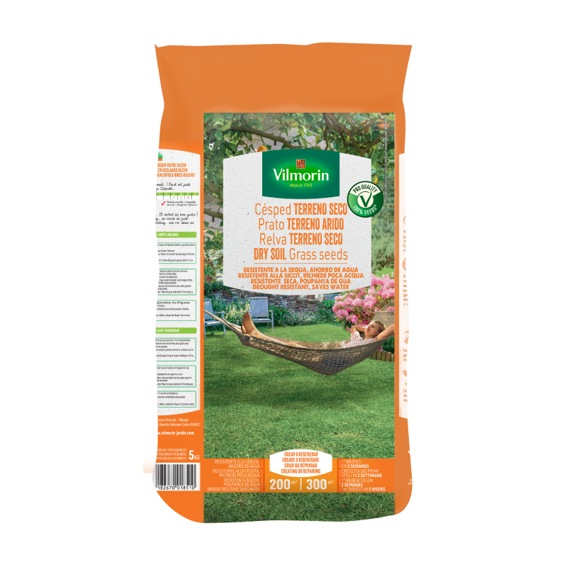 CÉSPED TERRENOS SECOS Vilmorin - 5 kg