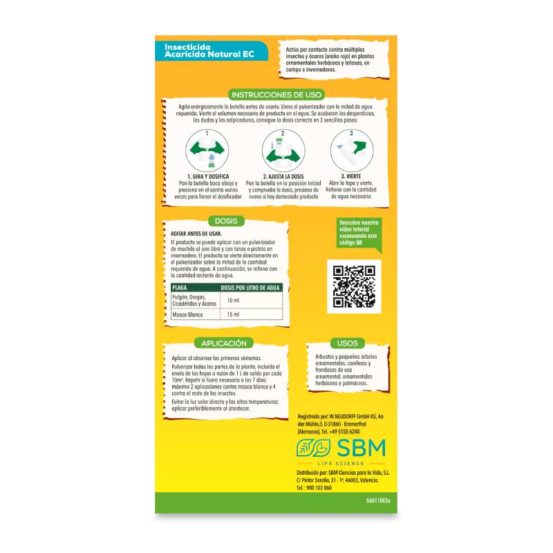 INSECTICIDA-ACARICIDA NATURAL EC Solabiol - 250 ml - Imagen 2