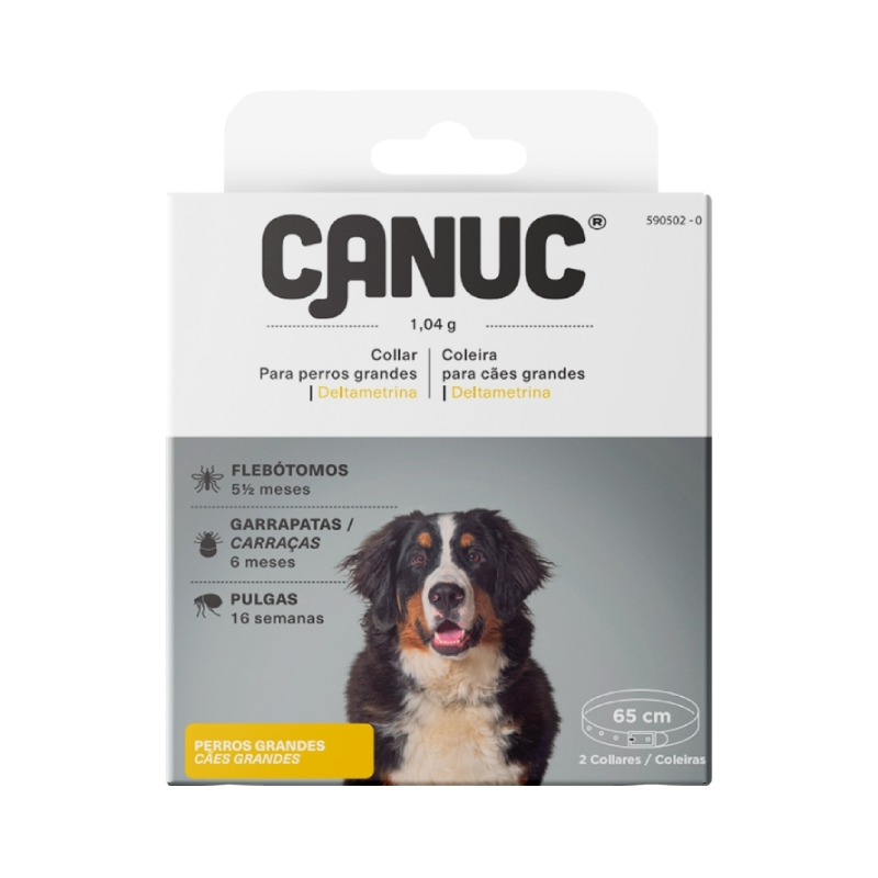COLLARES ANTIPARASITARIOS Canuc - Perros grandes - 65cm