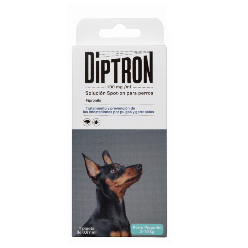 PIPETAS ANTIPARASITARIAS SPOT ON Diptron - Perro Pequeño - 30 x 0,67 ml - dispensador - Imagen 2