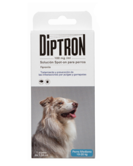 PIPETAS ANTIPARASITARIAS SPOT ON Diptron – Perro Mediano – 30 x 1,34 ml – dispensador