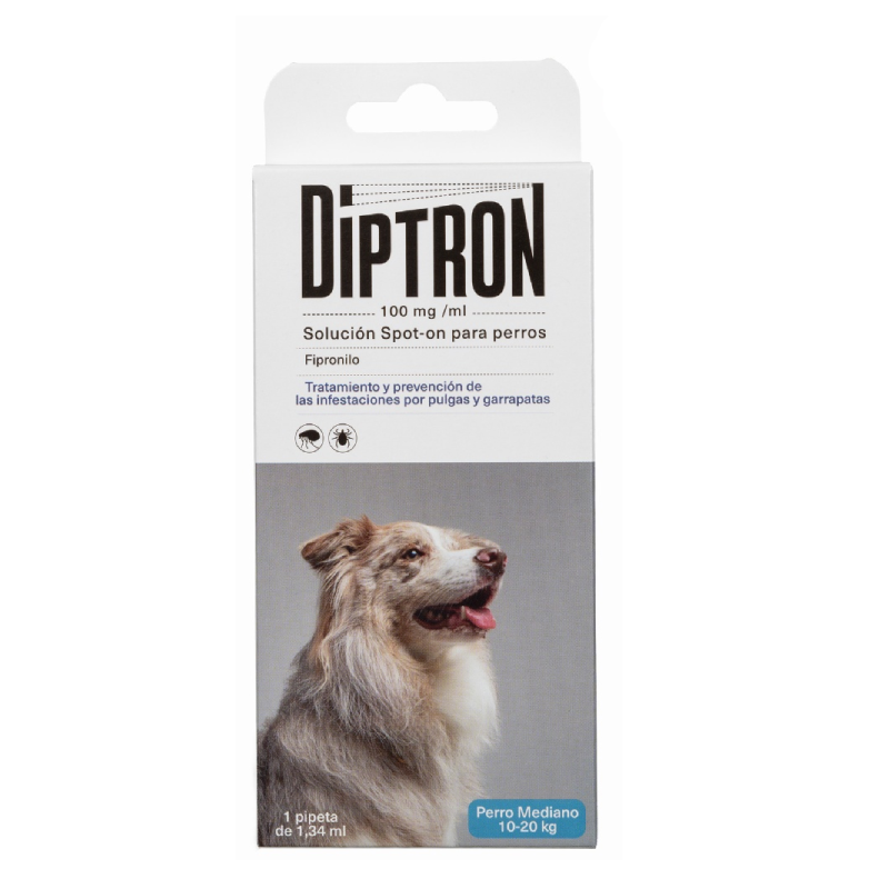 PIPETAS ANTIPARASITARIAS SPOT ON Diptron - Perro Mediano - 30 x 1,34 ml - dispensador - Imagen 2