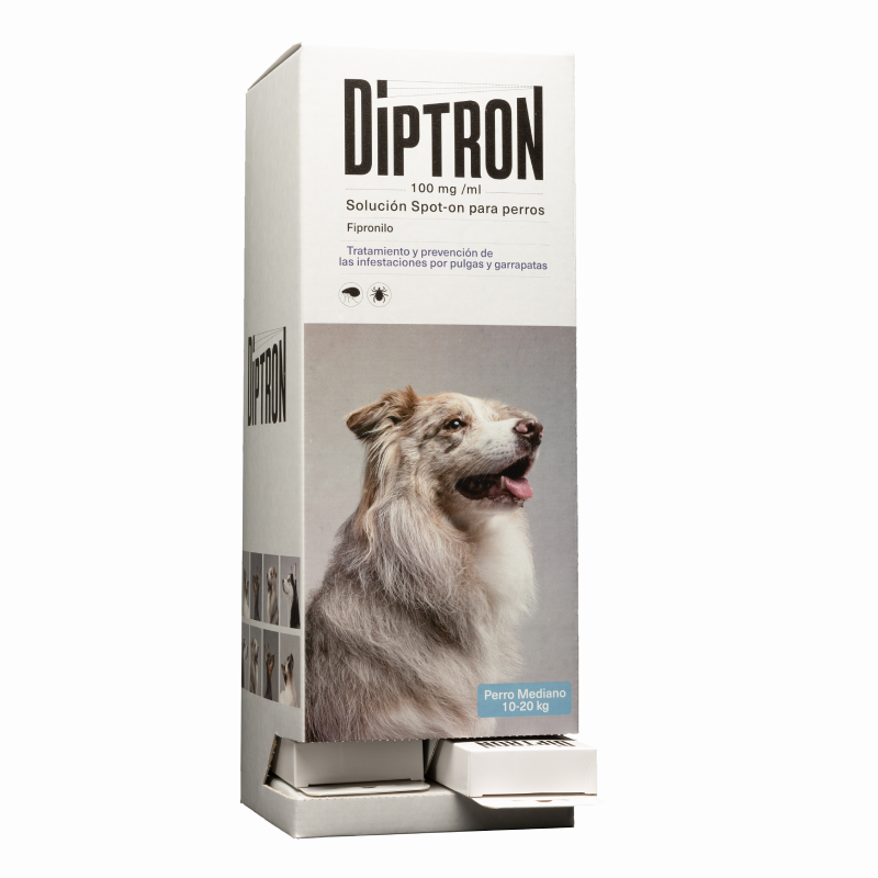 PIPETAS ANTIPARASITARIAS SPOT ON Diptron - Perro Mediano - 30 x 1,34 ml - dispensador