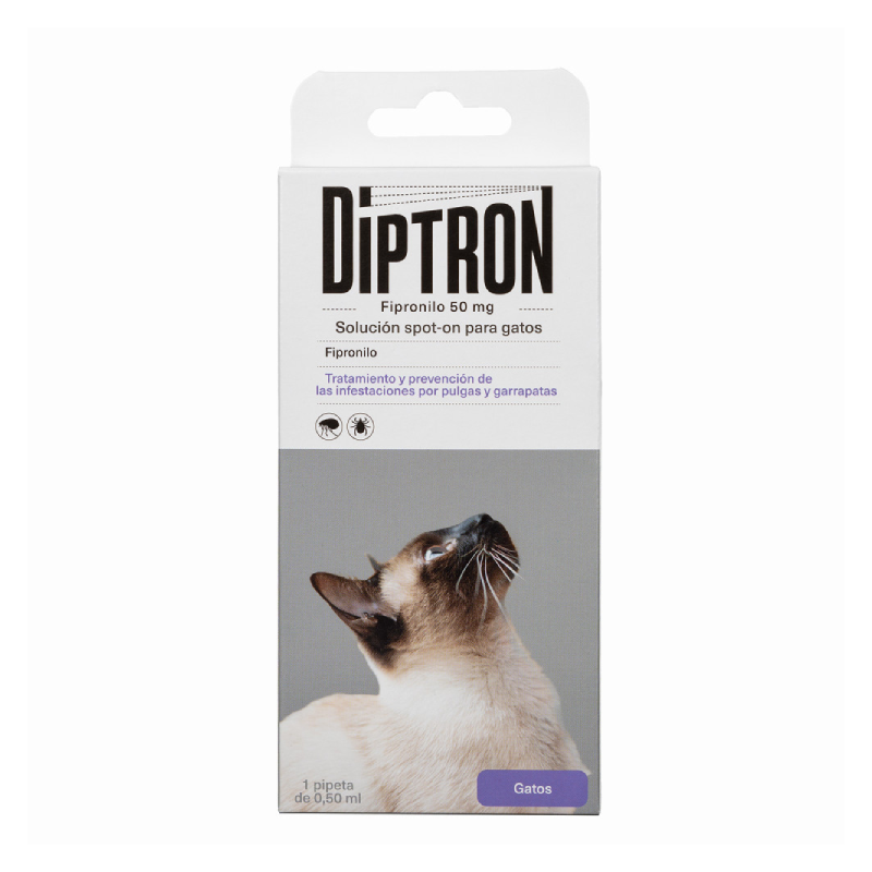 PIPETAS ANTIPARASITARIAS SPOT ON Diptron - Gato - 30 x 0,5 ml - dispensador - Imagen 2