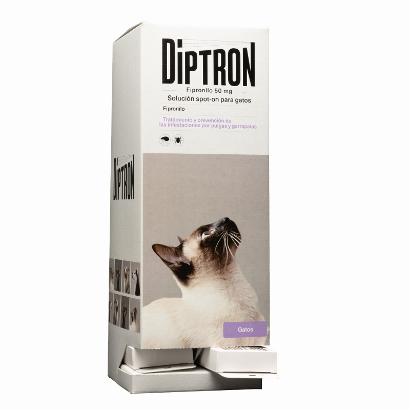 PIPETAS ANTIPARASITARIAS SPOT ON Diptron - Gato - 30 x 0,5 ml - dispensador