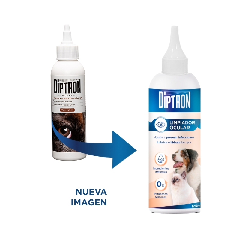 LIMPIADOR OCULAR MASCOTAS Diptron Plus - 125 ml - Imagen 2