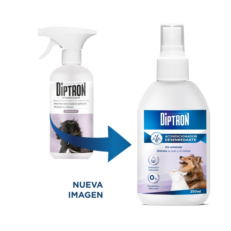 SPRAY DESENREDANTE MASCOTAS Diptron Plus - 250 ml - Imagen 2