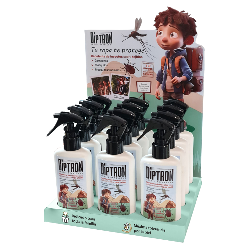 SPRAY REPELENTE TEXTIL CAMPAMENTOS Diptron - 100 ml - Imagen 2