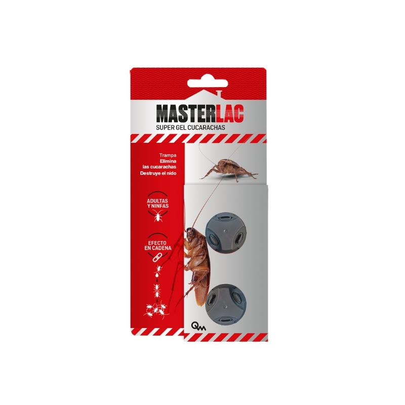 TRAMPAS CEBO SUPER GEL CUCARACHAS MasterLac - Pack de 2 trampas