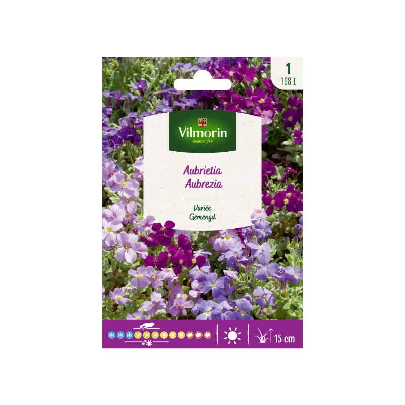 SEMILLAS AUBRIETA Variada Vilmorin - Sobre 0,3 g