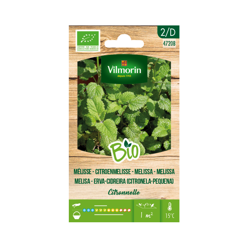 SEMILLAS BIO MELISANA Citronelle Vilmorin - Sobre 1 g