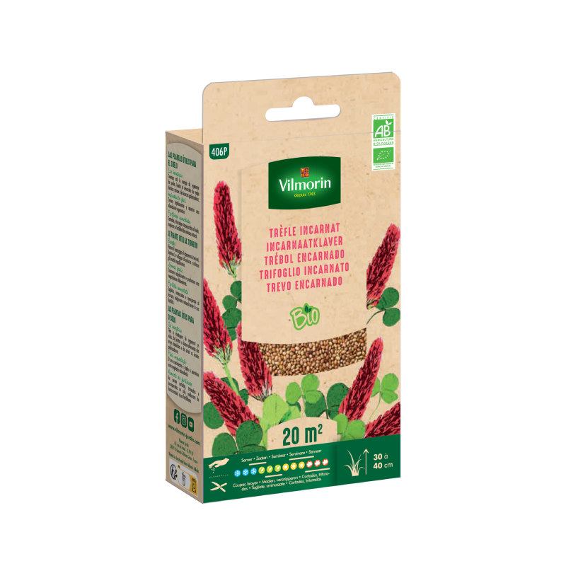 ABONO BIO TRÉBOL Encarnado Vilmorin - Sobre 60 g