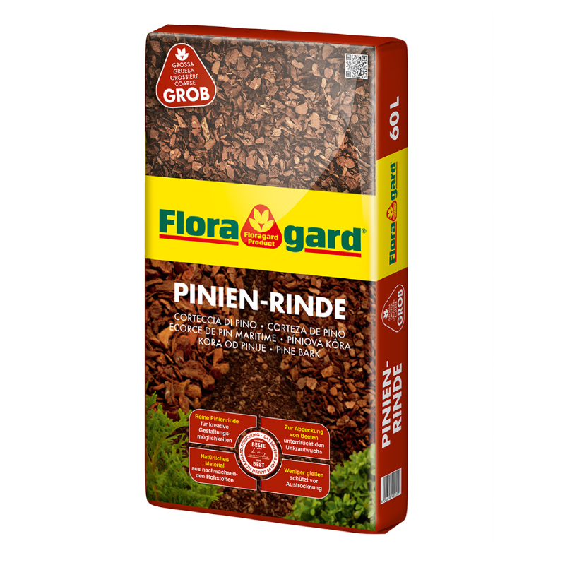 CORTEZA DECORATIVA Pino Piñonero Grueso Floragard -60L