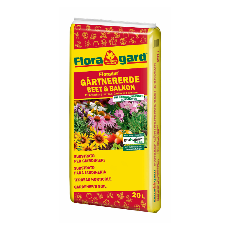 SUBSTRATO Floradur® para jardinería arriate y balcón Floragard