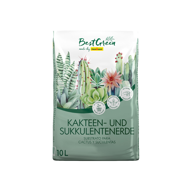 SUBSTRATO para Cactus y Suculentas BestGreen - 10 L
