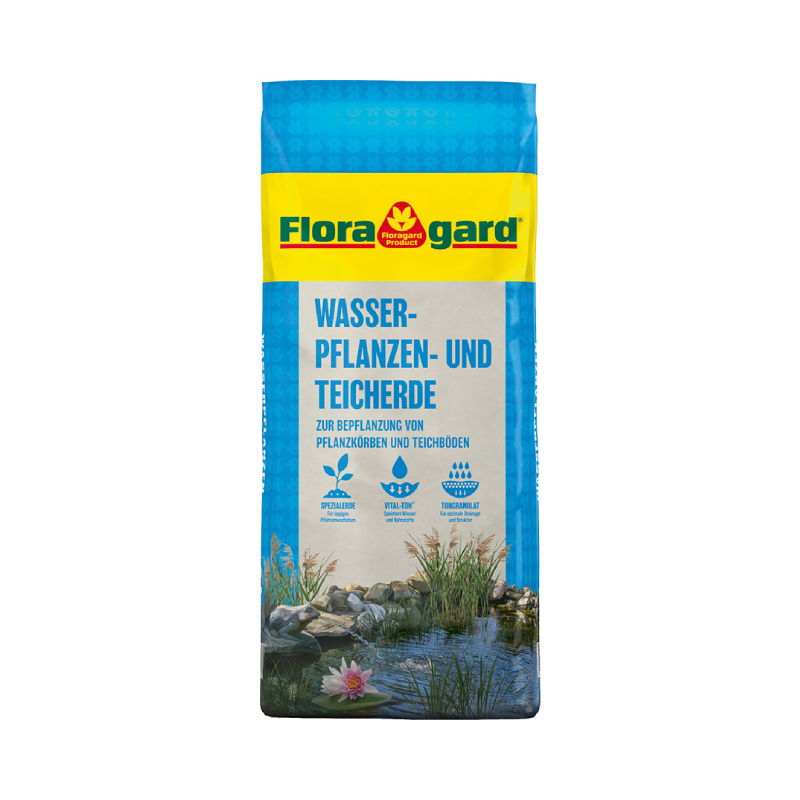 SUBSTRATO Estanques y Plantas Acuáticas Floragard - 18 L